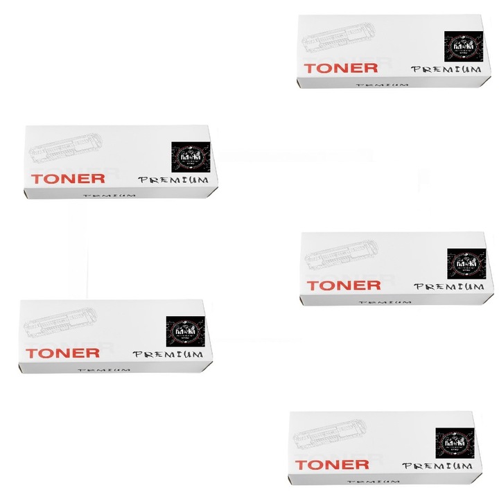 Pachet MMO 5 x MLT-D101S Cartus Toner negru compatibil samsung, 1500 pagini pentru ML-2160, ML-2165, ML-2165W, SCX-3400, SCX-3400F, SCX-3405, SCX-3405FW, SF-760, SF-760P, SF-765P