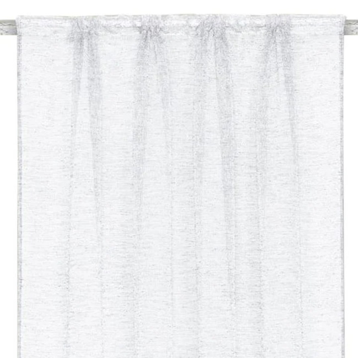 Прозрачно перде с перделък, Ефирно, Стил и комфорт за всеки интериор, 140x140 см, Бял