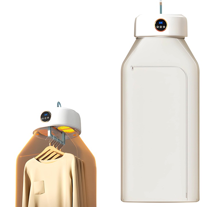 Teno® elektromos szárítógép, mosáshoz, UV sterilizálás, kapacitás 10 kg, időzítő 1-4 óra, 600 W, 14, 3 x 21, 5 x 22, 1 cm, fehér színű