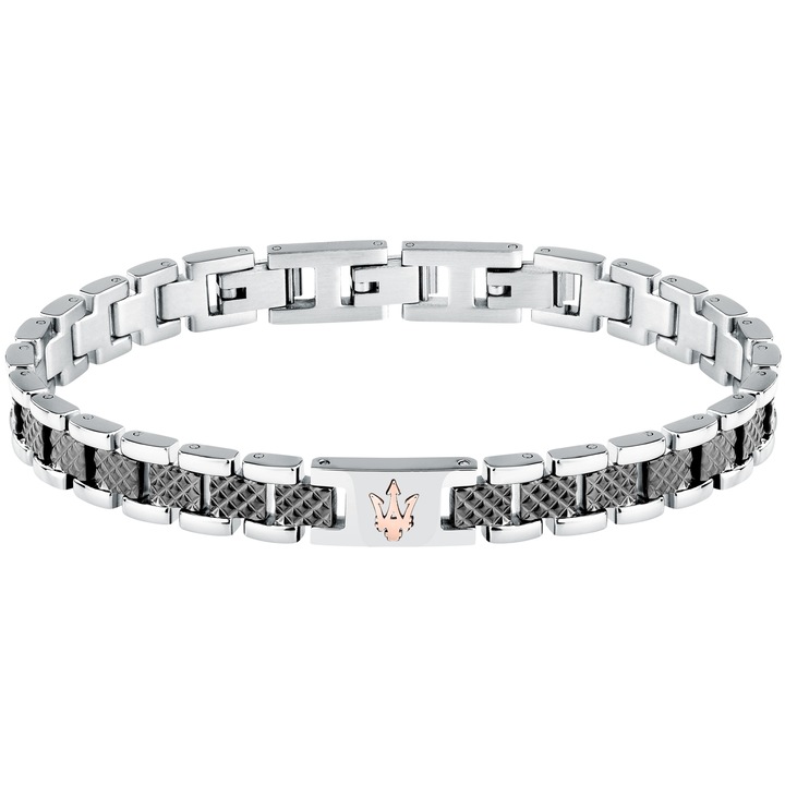 Maserati karkötő, állítható 18+3.5 cm, rozsdamentes acél, ezüst, fekete, rose gold