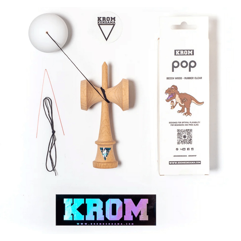 Kendama Krom POP, rubber, alb, 61mm - eMAG.ro
