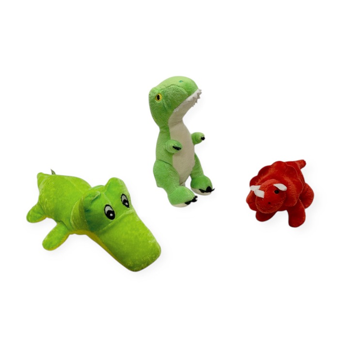 Комплект плюшени играчки Chippo 21-99-342 1-130, 3 бр, 30 см, 15 см, 20 см, Многоцветен