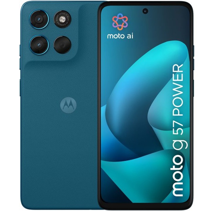 Смартфон Motorola Moto g57 Power, 12GB RAM, 256GB, 5G, Pantone Corsair