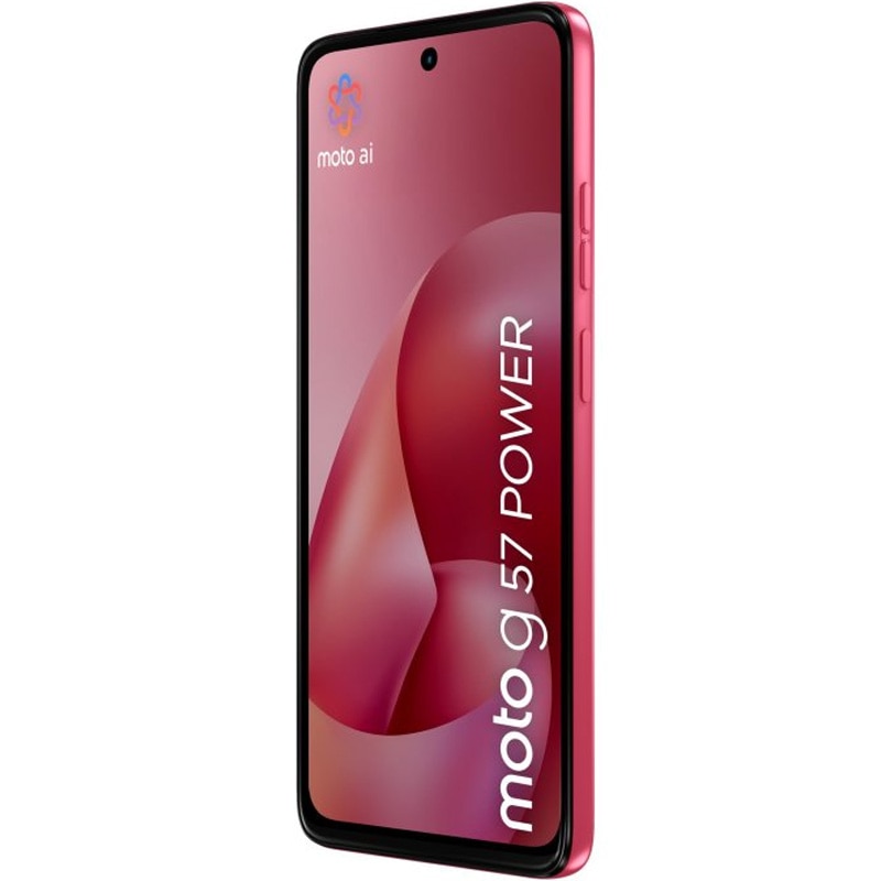 Telefon mobil Motorola Moto g57 Power, 12GB RAM, 256GB, 5G, Pantone Pink Lemonade