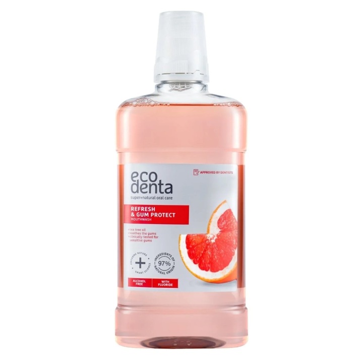 Szájvíz, Ecodenta, Refresh & Gum Protect, 500 ml, Fresh