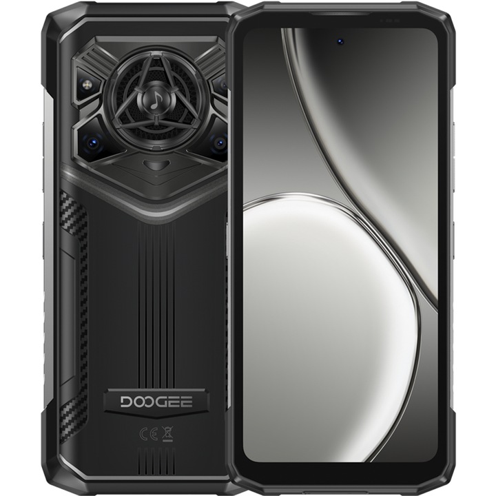 Смартфон Doogee Blade 20 Pro, 4G, Dual SIM, осемядрен, 6.6-инчов 90Hz IPS, 6GB RAM, 256GB, NFC, 11800mAh, IP68/IP69K, Android 15, сребрист