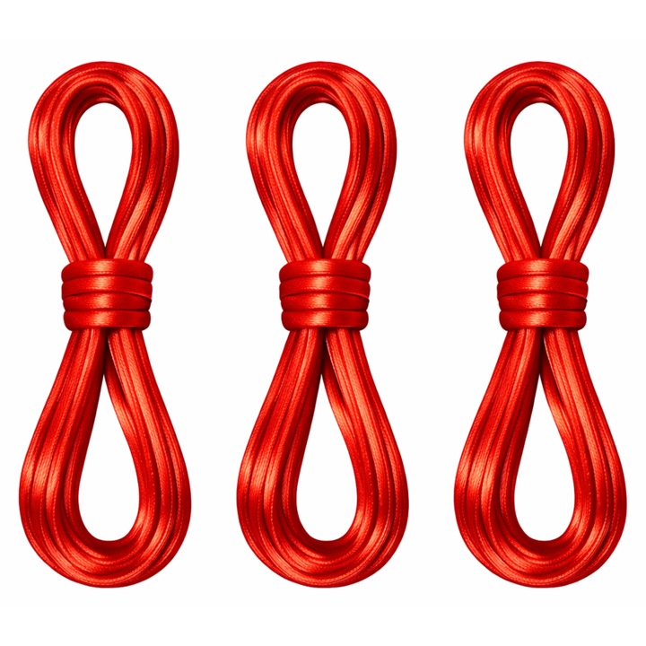 Set 3 Ate Kendama Groase 60 cm, roșii, 1.5 mm