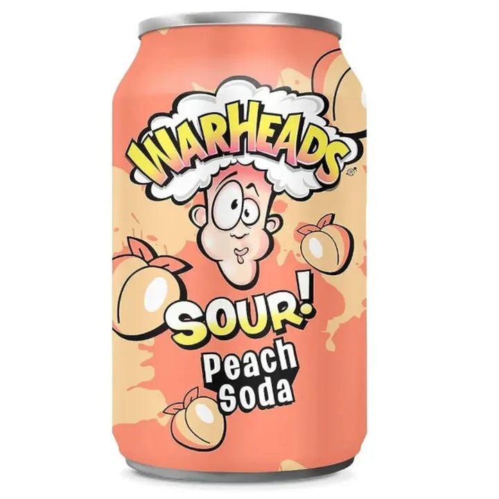 Warheads Sour! Peach Soda USA 330ml