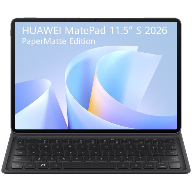 Tableta HUAWEI MatePad 11.5" S 2026 PaperMatte Edition, 12GB RAM, 256GB, Wi-Fi, Gray + Smart Magnetic Keyboard