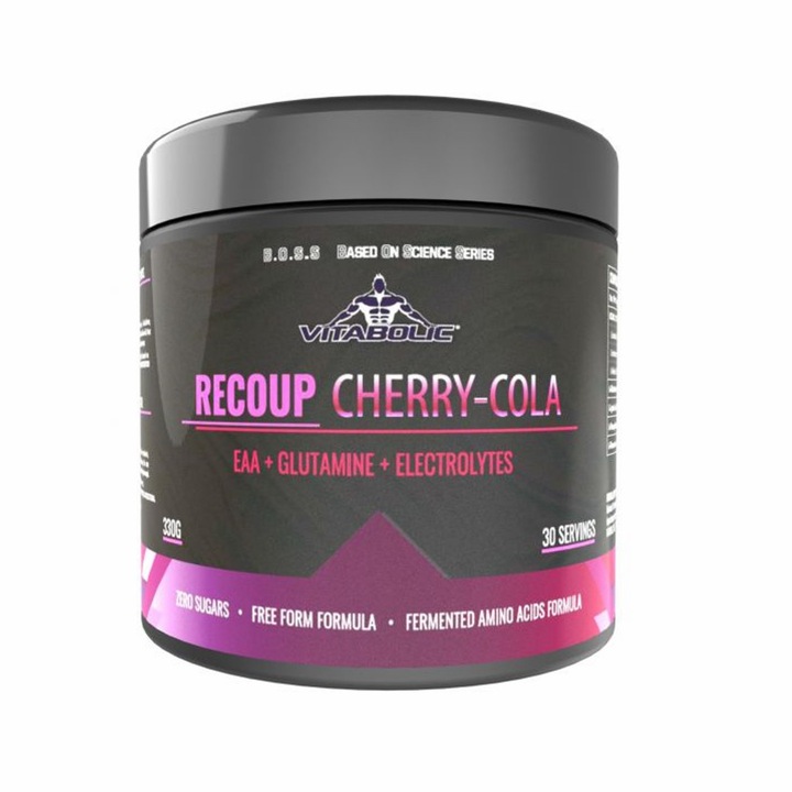 EAA Recoup Vitabolic 330 g – aminoacizi esentiali + glutamina si electroliti, aroma cherry cola