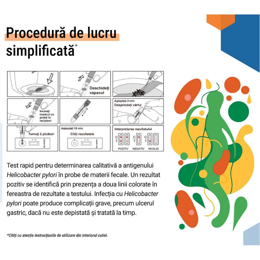 Test Rapid Helicobacter Pylori Antigen (materii fecale