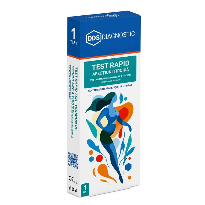 Test Rapid TSH - Hormon de stimulare a tiroidei (sange integral), AUTOTESTARE, 1 T/KIT