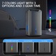 Dezumidificator si purificator, FOLIXS®, Consum Redus de Energie, dezumidificare inteligenta, HEPA, Ionizare, functie uscare haine, Timer, Doua moduri, Capacitate Rezervor 2500 ML, iluminare RGB colorata, Silentios, Functie de Oprire Automata