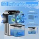 Dezumidificator si purificator, FOLIXS®, Consum Redus de Energie, dezumidificare inteligenta, HEPA, Ionizare, functie uscare haine, Timer, Doua moduri, Capacitate Rezervor 2500 ML, iluminare RGB colorata, Silentios, Functie de Oprire Automata