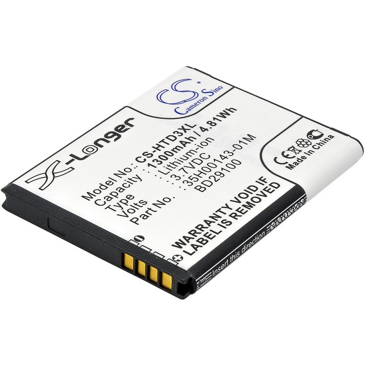 TECHTEK CS-HTD3XL Li-ion 1300mAh akkumulátor