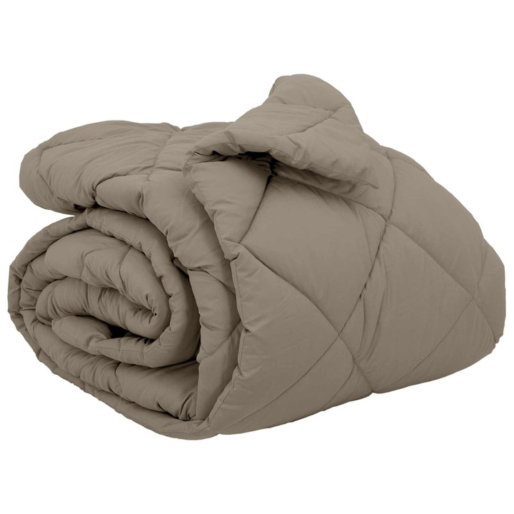 Pilotă de iarnă vidaXL, Gri deschis, Microfibra, 220x240cm