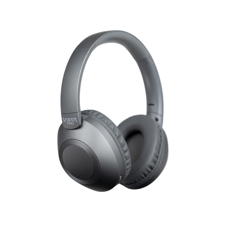 Casti wireless Vieta Pro Way 3, negru, over-ear, microfon inclus, autonomie 50 ore
