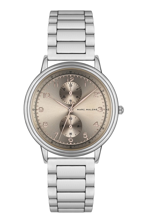 Marc Malone, Часовник от неръждаема стомана и хронометър, Сребрист