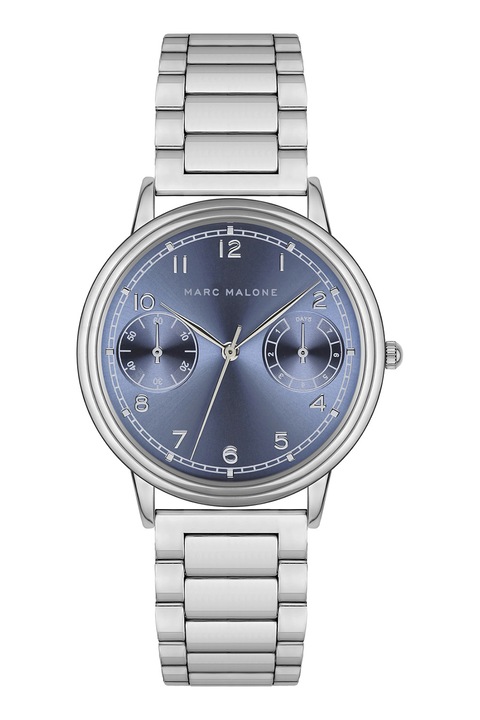 Marc Malone, Часовник с верижка от неръждаема стомана, Сребрист