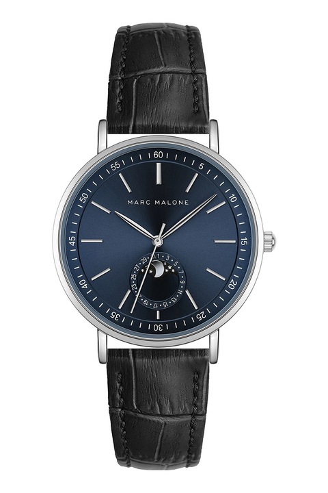 Marc Malone, Часовник с кожена каишка, Черен
