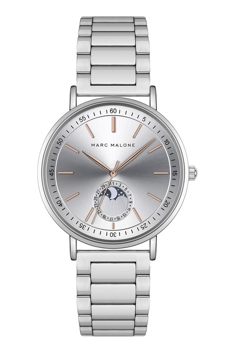 Marc Malone, Часовник от неръждаема стомана, Сребрист