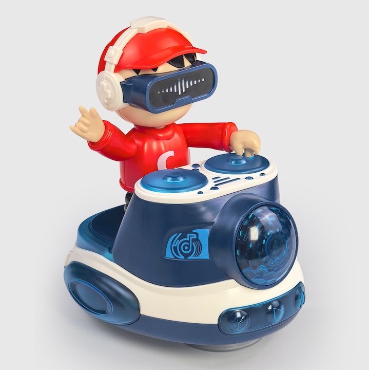 Interaktív Zenei DJ Játék, Sequoia, Automatikus 360°-os Akadályelkerülés, Zene, Fények, Csendes Üzemmód