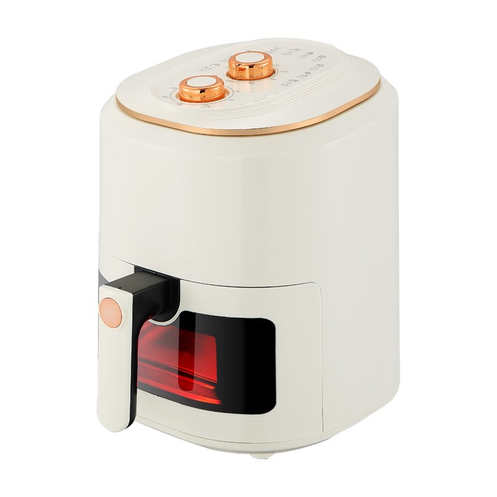 Friteuza Cu Aer Cald Companiero Air Fryer 7.5L, 1500 W, 8 Ghiduri De Gatire, Pentru Pana La 6 Persoane, Temperatura Reglabila 80–200C, Timer 60 Minute, Cos Detasabil Antiaderent, Alb