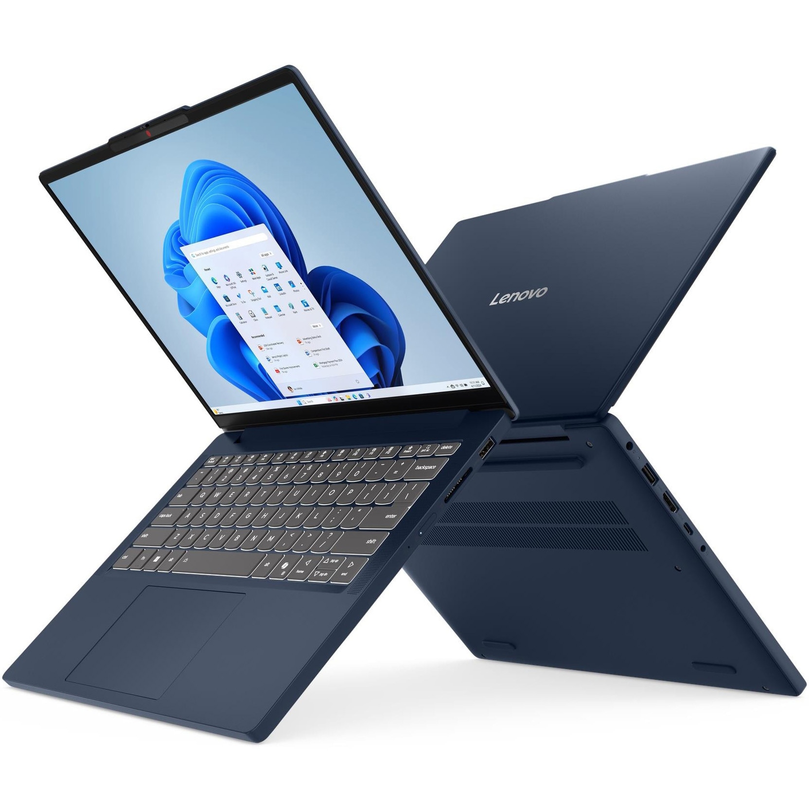 Laptop Lenovo IdeaPad Slim 3 14IRH10 cu procesor Intel® Core i5-13420H pana la 4.6GHz, 14" WUXGA, OLED, 16GB DDR5 RAM, 1TB SSD, Intel® UHD Graphics, No OS, Cosmic Blue