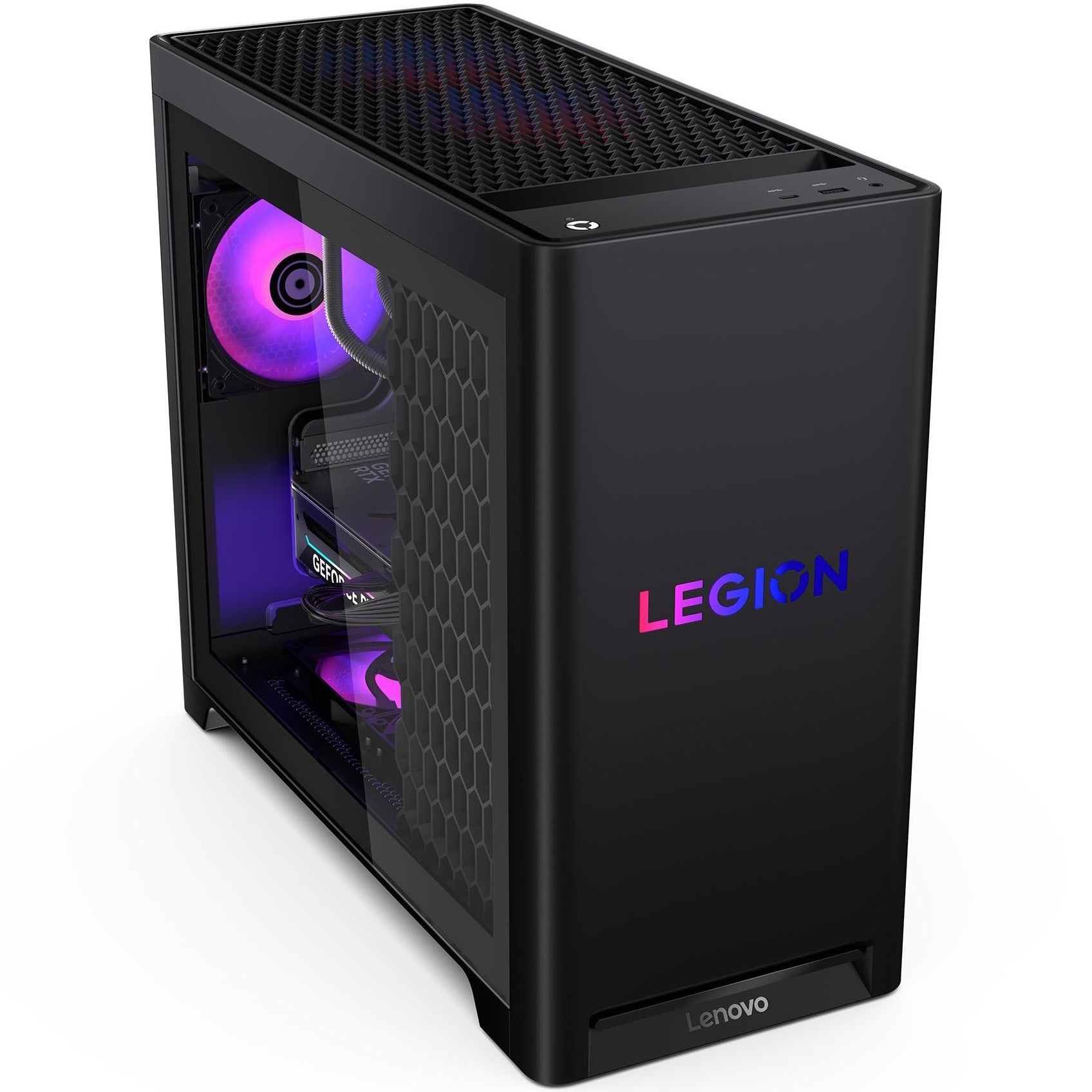 Sistem Desktop PC Gaming Lenovo Legion T5 30IAX10 cu procesor