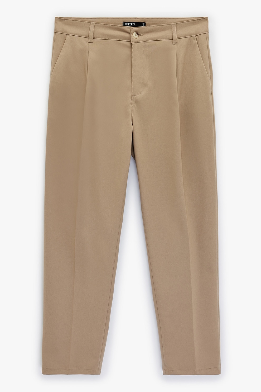 KOTON, Pantaloni Chino cu croiala relaxed-fit, Maro deschis, 40