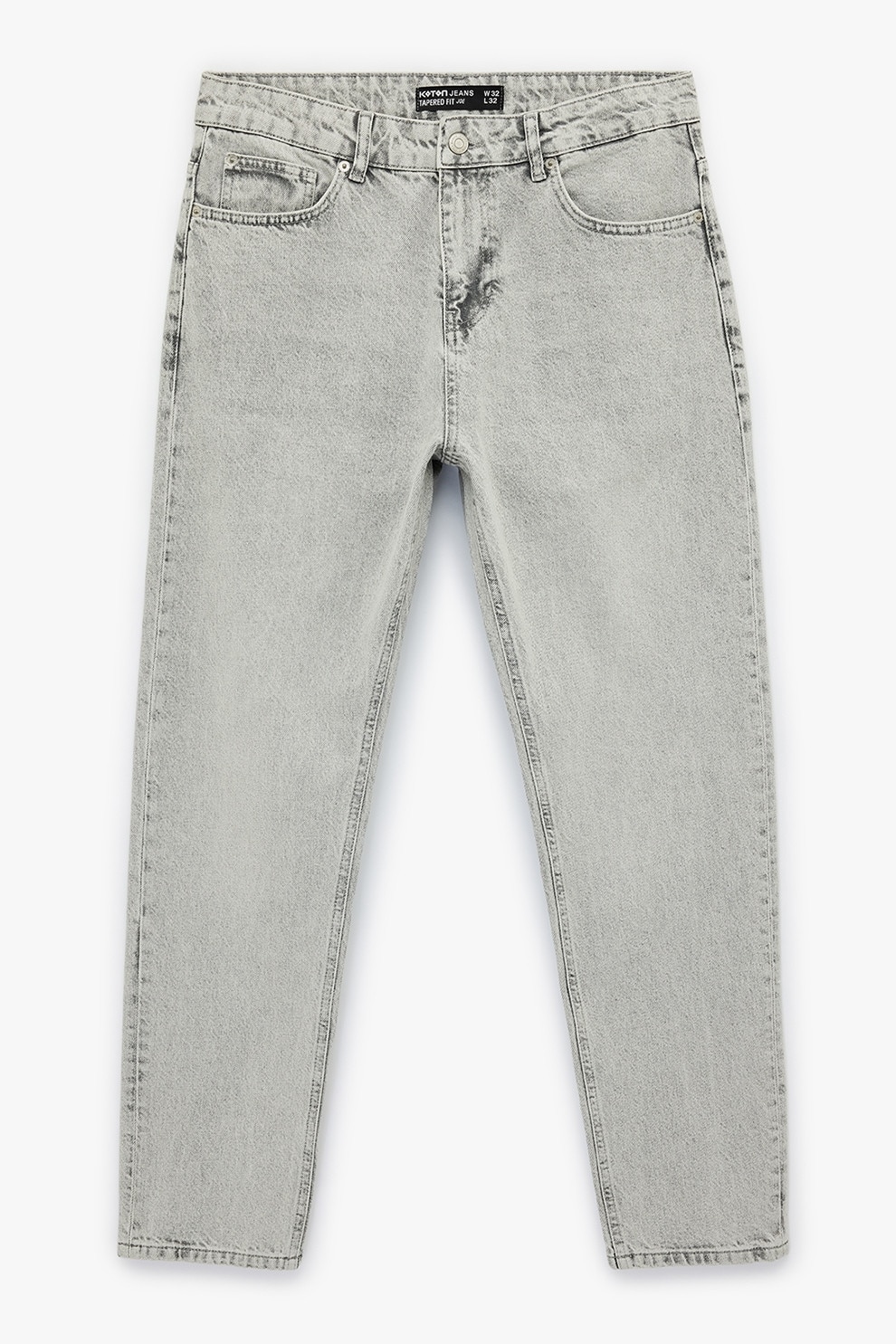 KOTON, Blugi conici Joe, Gri deschis melange, W34-L32