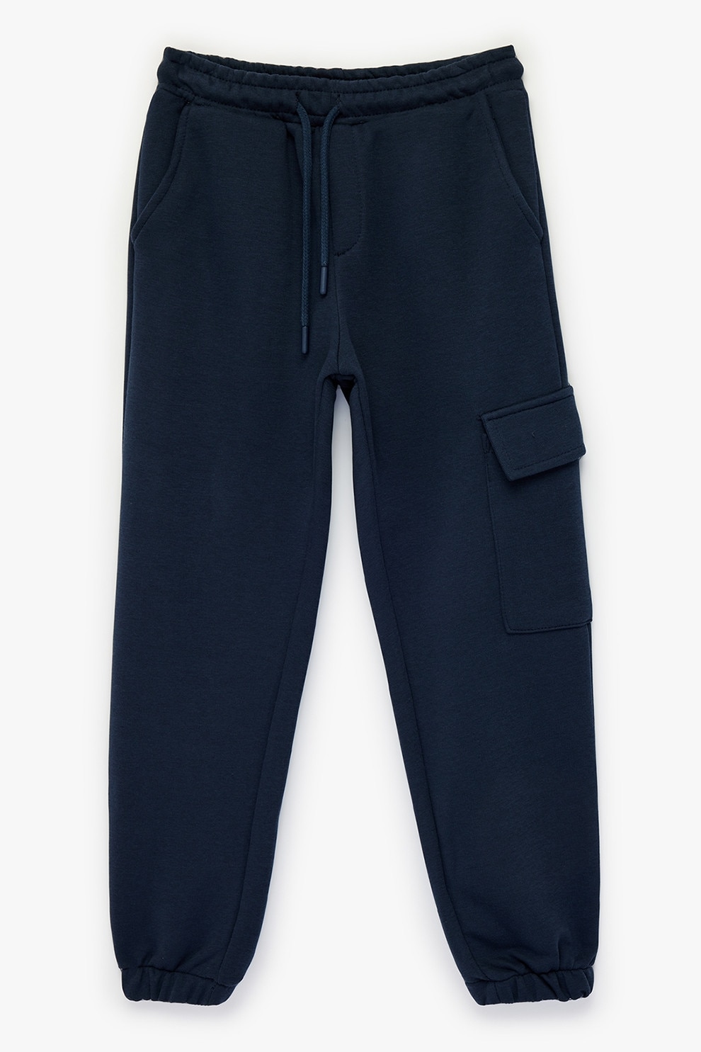 KOTON, Pantaloni de trening cu buzunar cu clapa si snur in talie, Albastru ultramarin, 134-140 CM