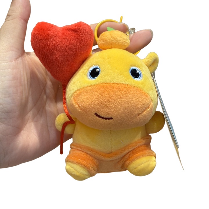 Breloc plus, galben, model rata