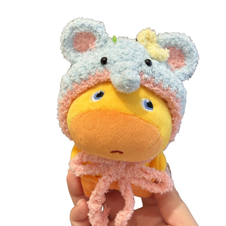 Jucarie plus, galben, model rata-elefant