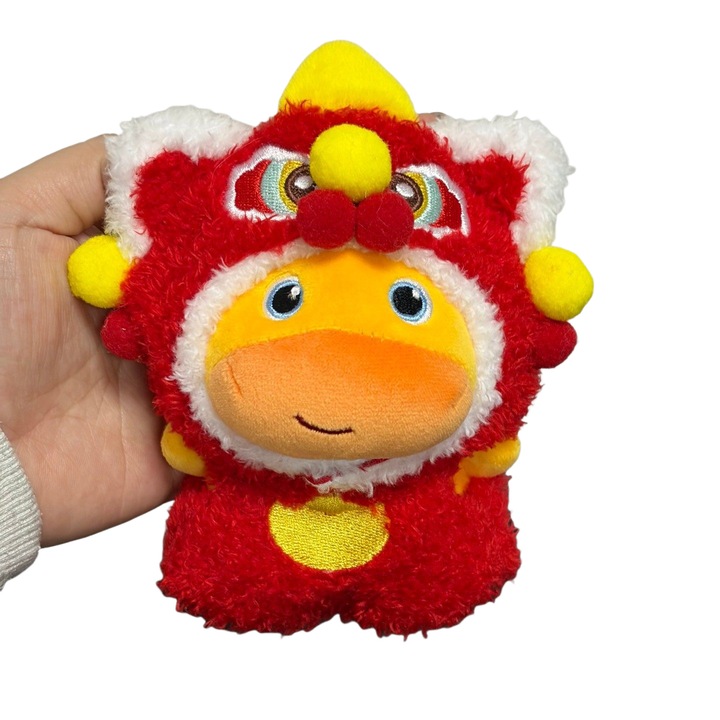 Jucarie plus cu agatatoare, rosu, model rata