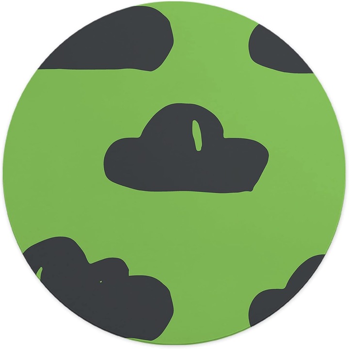 Mousepad Rotund Verde Lime 22 cm – Energie si Contrast pe Biroul Tau