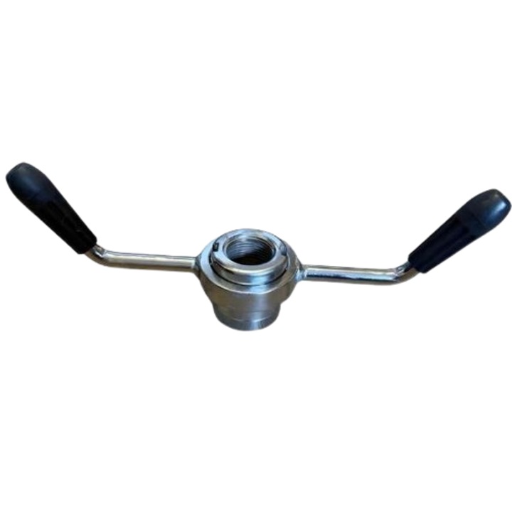 Piuliță metalică, AZ, pentru echilibratoare roți camioane, 40x3mm, lungime 37cm, manere ergonomice