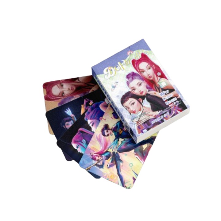 Холограмни мини карти K-POP Demon Girl Group, 50 бр, момичета, комплект