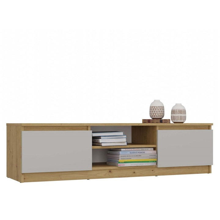 Comoda RTV, Malwa, 140x40x36cm, DAB Artisan, Kaszmir