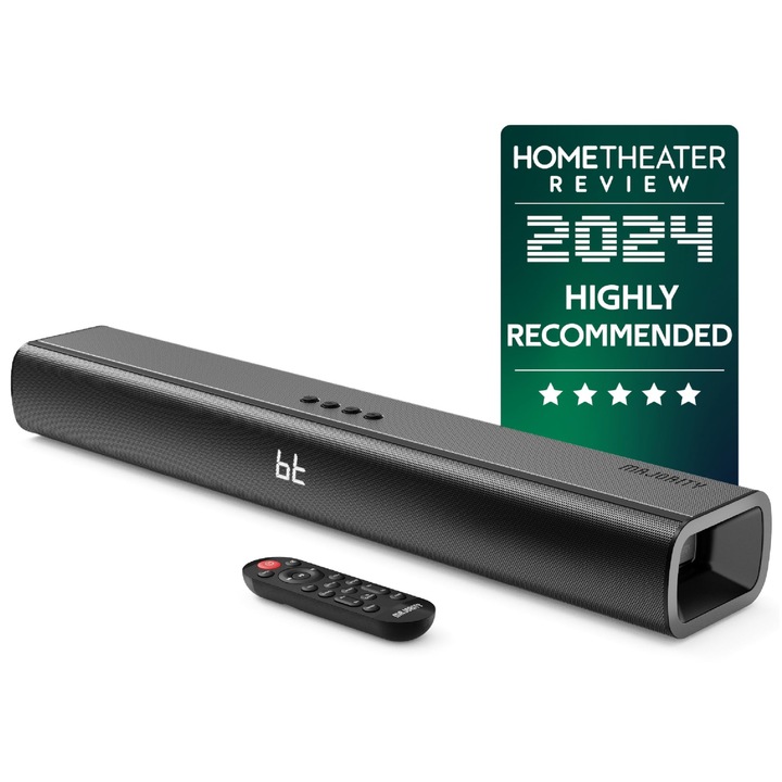 Bara de sunet Majority Naga 60, 120W, Bluetooth, montabilă pe perete