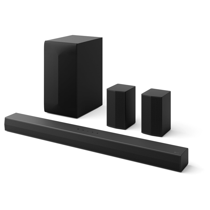 Soundbar LG DS60TR, 5.1 canale, subwoofer, Bluetooth, negru