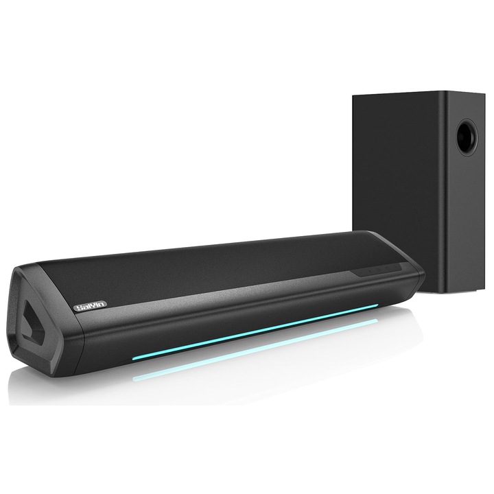 Bara de sunet Saiyin, 17 inch, sistem audio 2.1, cu subwoofer, Bluetooth