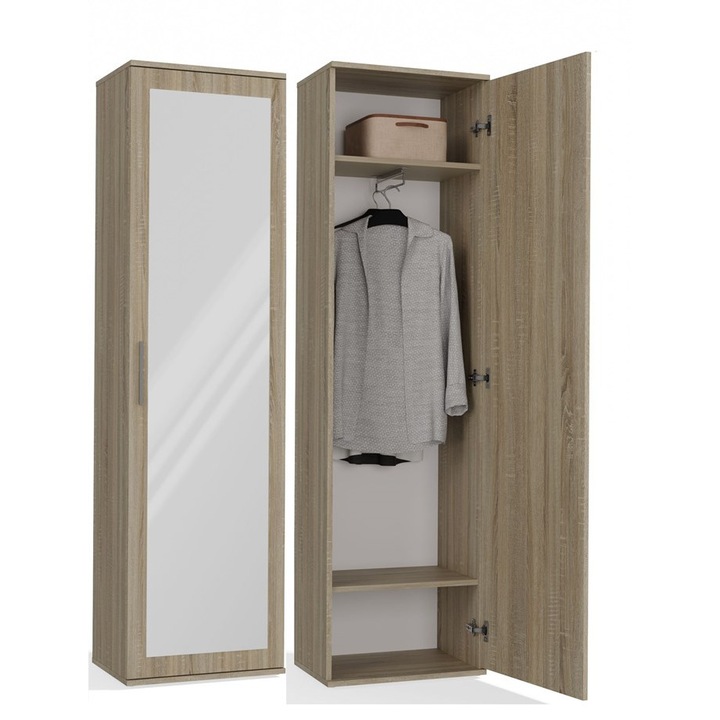 Dulap DUO, Topeshop, cu oglinda, 50x35x180cm