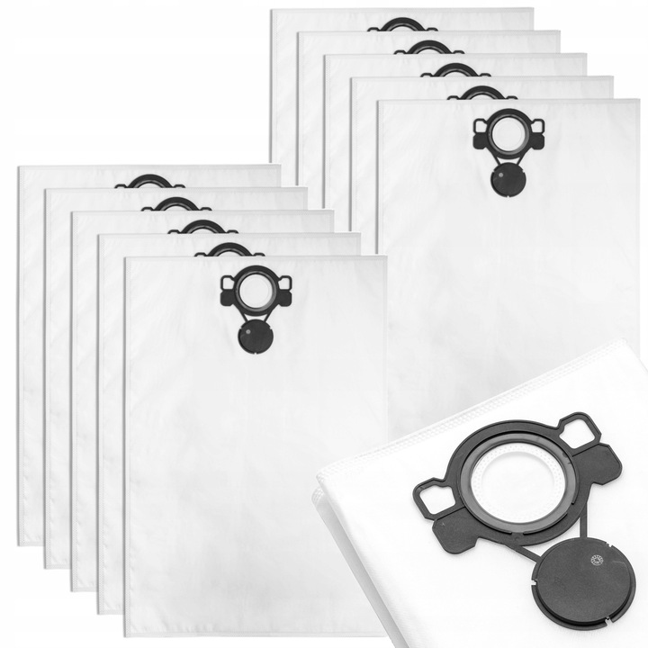 Sacii de praf din fleece AFC pentru aspiratoare FLEX, set de 10 bucati, rezistenti la rupere, filtrare eficienta