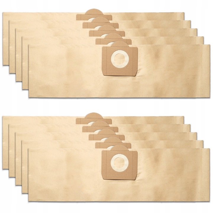 Pungi de schimb pentru aspirator Karcher, set 10 bucati, filtrare eficienta, compatibile cu modele WD3, MV3, SE4001, KWD V17, V15, V12