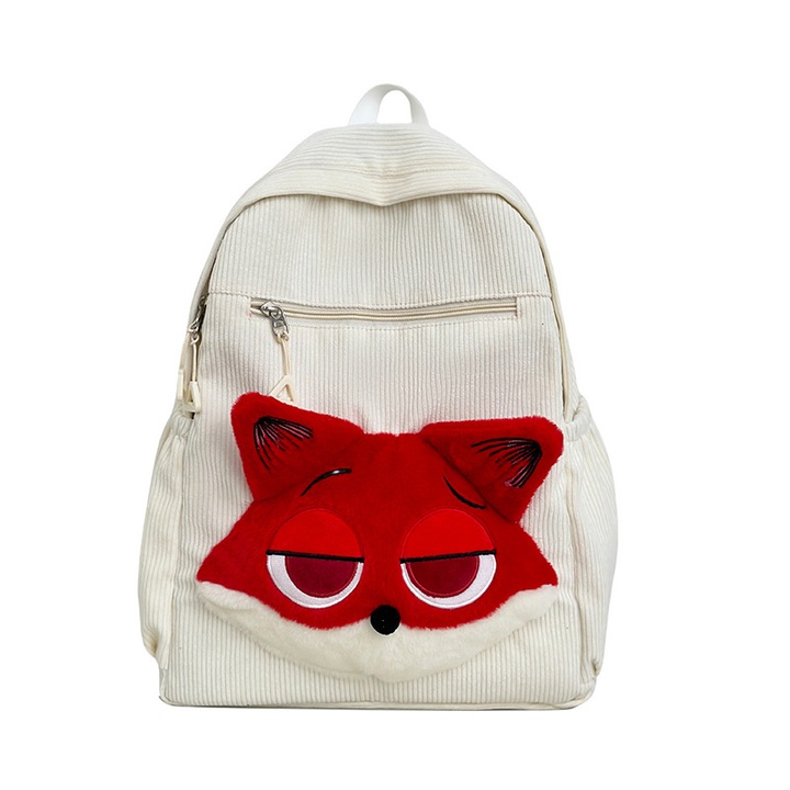 Retro kislány táska, fehér, 30x11x14cm