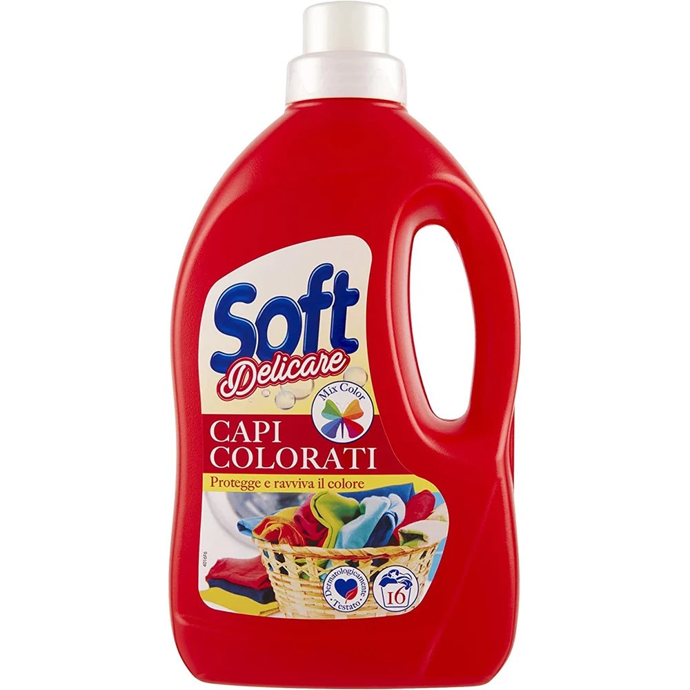 Detergent lichid pentru rufe colorate, SOFT, 900ml, 40 spălări, automat ...