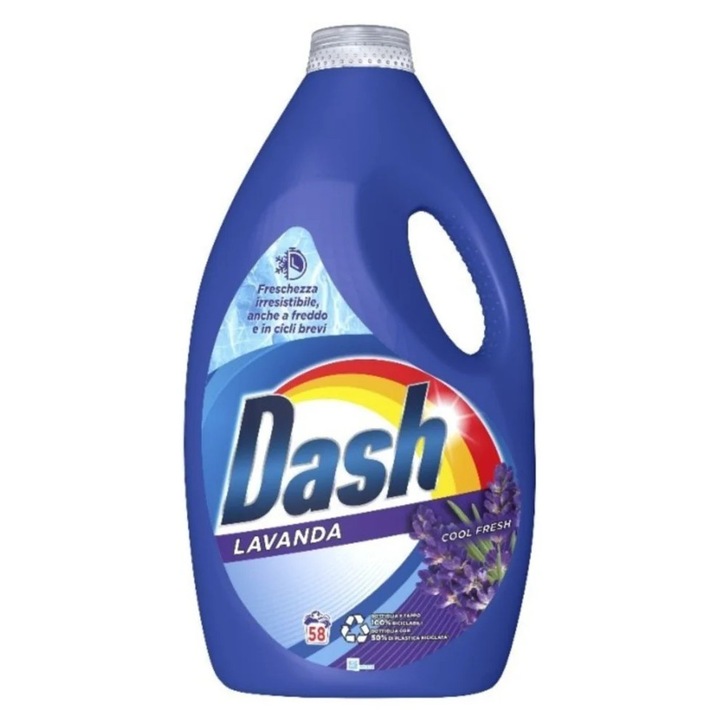 Detergent de rufe lichid Dash, 58 spalari, universal