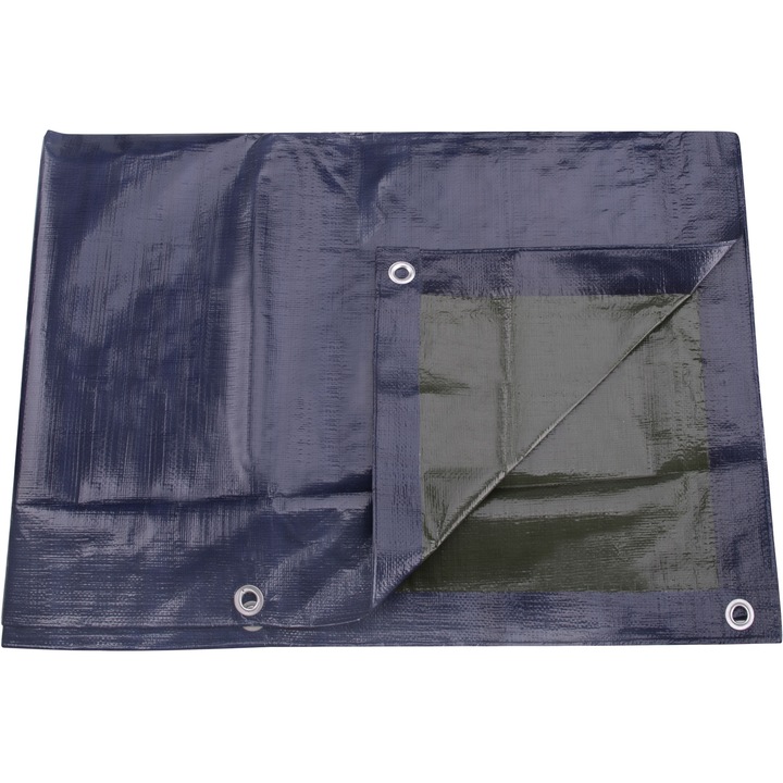 Folie prelata 2x8m, 150g/m2, EXTOL PREMIUM, 14109, PE, laminata