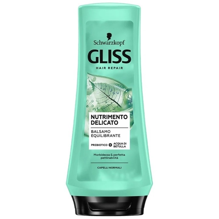 Schwarzkopf Nutrimento Delicato hajbalzsam, 200ml, nőknek, minden hajtípusra